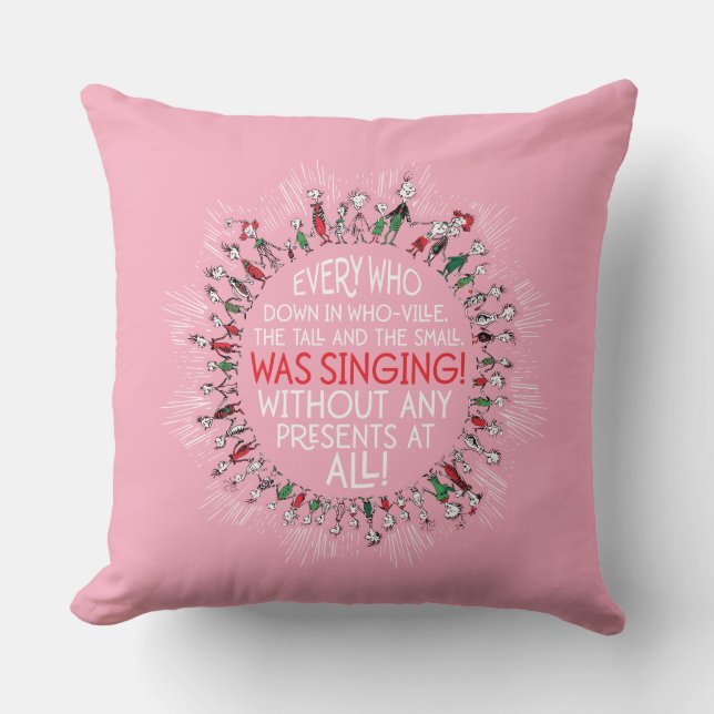 Every Who Down in Who-Ville Cushion (Front)