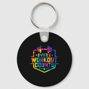 Every Workout Counts Funny Gym Sayings Motivated T Key Ring