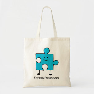 Everybody Fits Somewhere Tote Bag