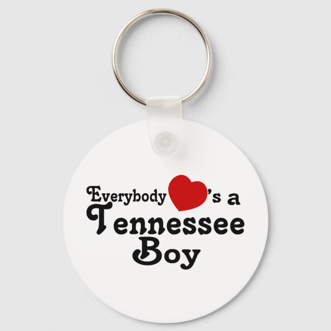 Everybody Hearts a Tennessee Boy Key Ring (Front)