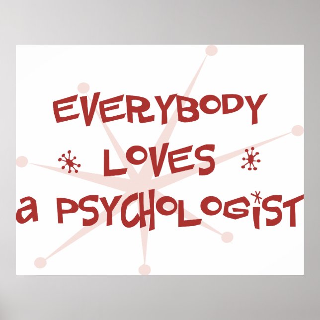 Everybody Loves A Psychologist Poster (Front)