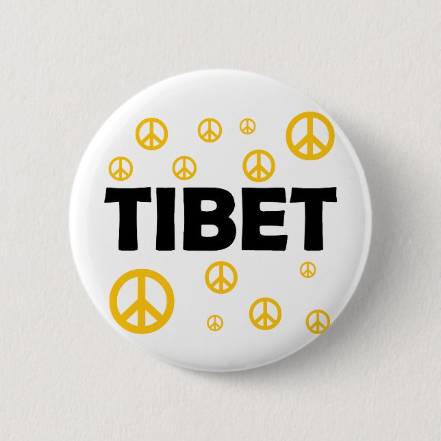 Everybody loves Tibet 6 Cm Round Badge (Front)