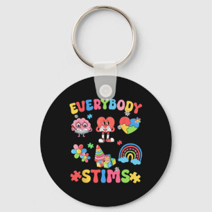 Everybody Stims Neurodiversity Autism Warrior Neur Key Ring