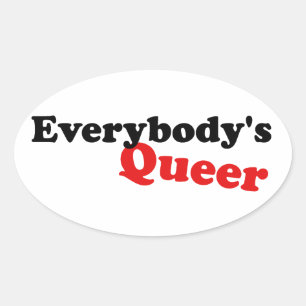 Everybody's Queer Oval Sticker