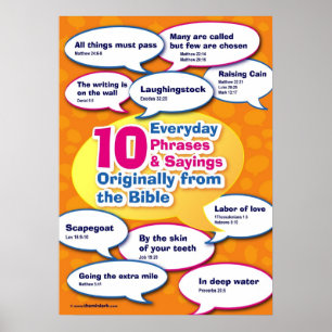 Everyday Bible Phrases 1 Poster