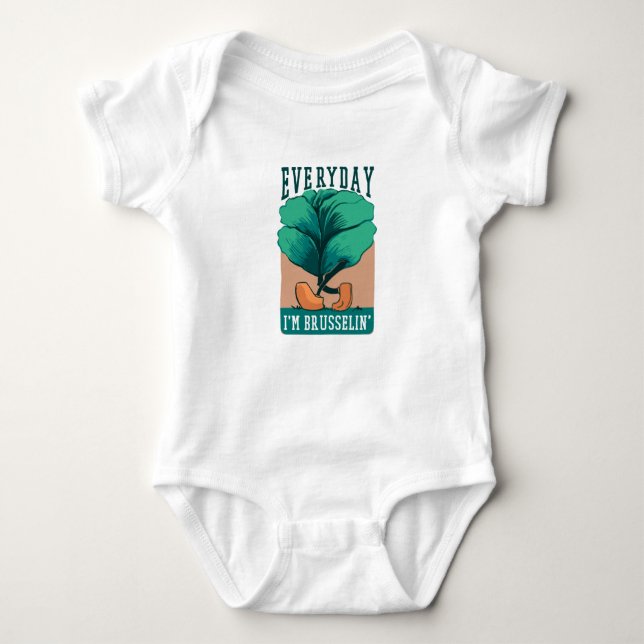 Everyday Brussels Sprout Baby Bodysuit (Front)