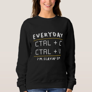 Everyday Ctrl + C, Ctrl + V - Funny Work & Office Sweatshirt