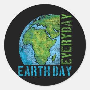 Everyday Earth Day  Classic Round Sticker