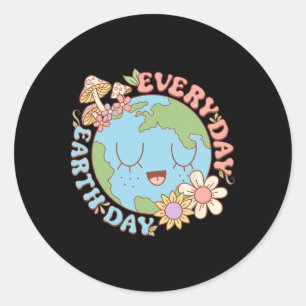 Everyday Earth Day Earth Day Classic Round Sticker