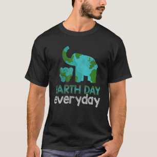 Everyday Elephant Nature Climate Protect Hour Day T-Shirt