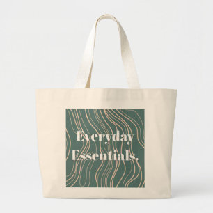 'Everyday Essentials' Modern Minimalist Large Tote Bag