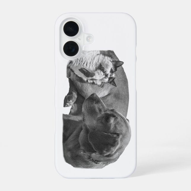 Everyday Guard—Two Friends iPhone 16 Case (Back)