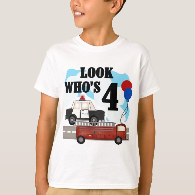 Everyday Heroes 4th Birthday T-Shirt (Front)