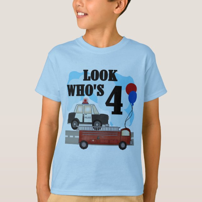 Everyday Heroes 4th Birthday T-Shirt (Front)