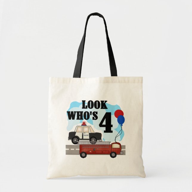 Everyday Heroes 4th Birthday Tote Bag (Front)