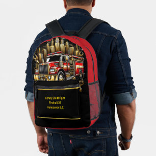 Everyday Heroes City Firetruck Hero Printed Backpack