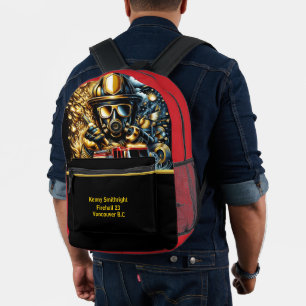 Everyday Heroes Firefighters Golden Hour Printed Backpack
