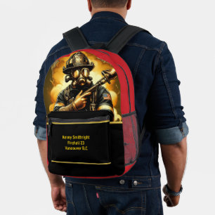 Everyday Heroes Firefighters Resolve Printed Backpack