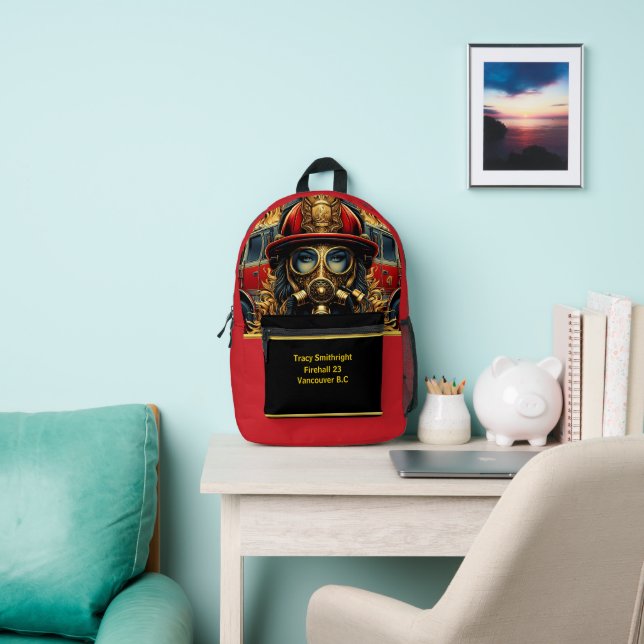 Everyday Heroes Firefighters Resolve Printed Backpack (Insitu)