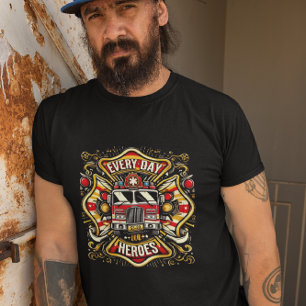 Everyday Heroes Firetruck T-Shirt