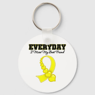 Everyday I Miss My Best Friend Military Key Ring
