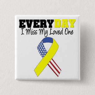 Everyday I Miss My Loved One Military 15 Cm Square Badge