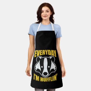 Everyday I'm Huffling Huffle Cute Funny Honey Badg Apron
