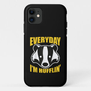 Everyday I'm Huffling Huffle Cute Funny Honey Badg iPhone 11 Case