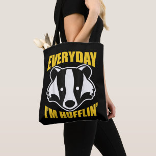 Everyday I'm Huffling Huffle Cute Funny Honey Badg Tote Bag