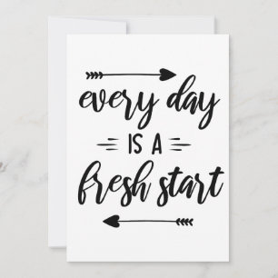 Everyday is a Fresh Start! Invitation