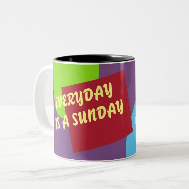 Everyday is a Sunday Relaxation Combo Mug (Front Left)