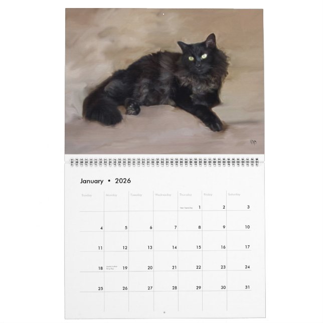 Everyday Is Caturday Calendar (Jan 2026)
