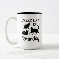 Everyday Is Caturday Funny Crazy Cat