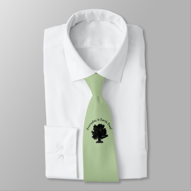 Everyday is Earth Day Design Tie (Tied)