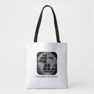 "Everyday Is Earth Day"  Planet Earth Tote Bag. Bag