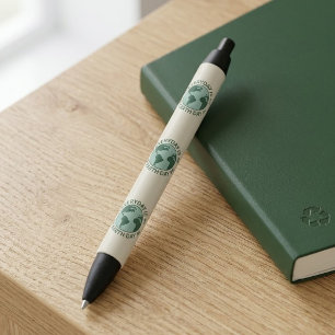 Everyday Is Earth Day - Vintage Green Earth Lover Black Ink Pen
