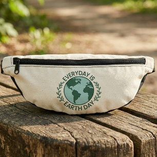 Everyday Is Earth Day - Vintage Green Earth Lover Bum Bags