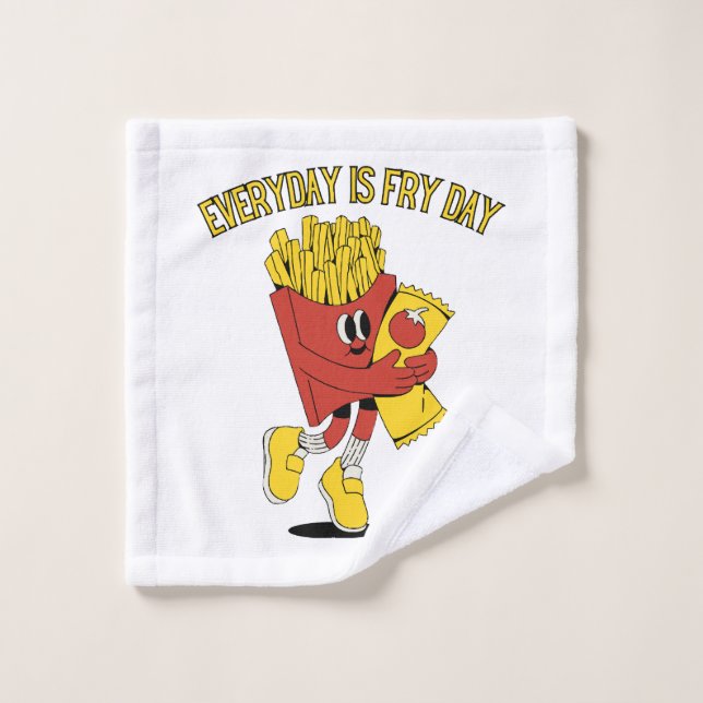 Everyday Is Fry Day Wash Cloth (Wash Cloth)
