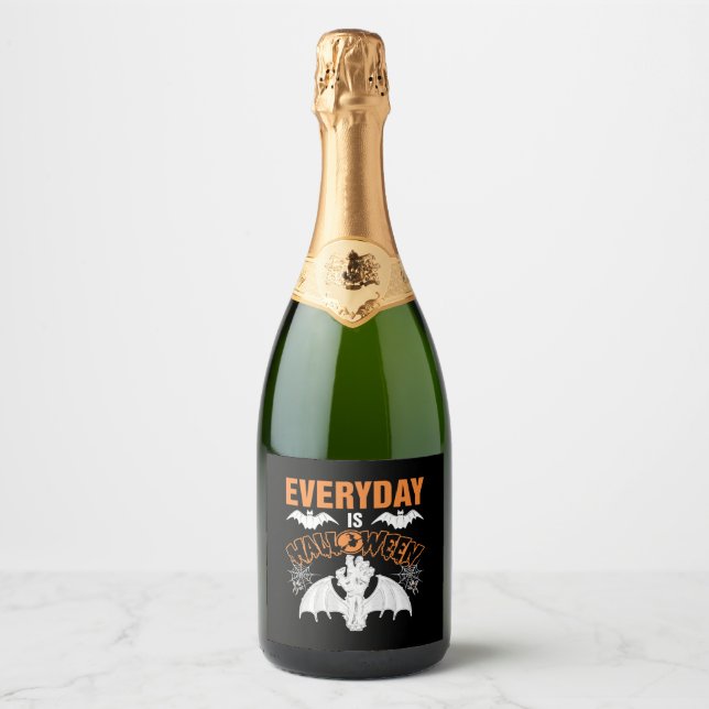 Everyday is Halloween        Sparkling Wine Label (Front)