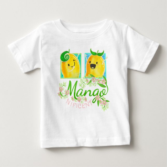 Everyday is Mangonificent - Punny Garden Baby T-Shirt (Front)