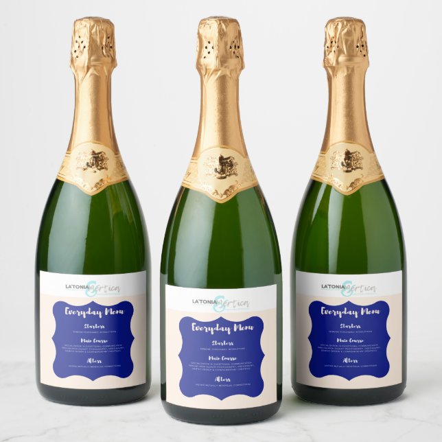 Everyday Menu Sparkling Wine Label (Bottles)