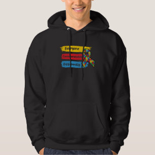 Everyone Communicate Differently Autism Awareness  Hoodie