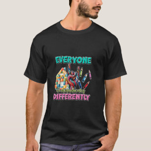 Everyone Communicates Differently Autism Awareness T-Shirt