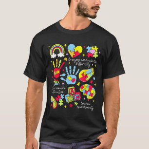 Everyone Communicates Differently Autism Awareness T-Shirt
