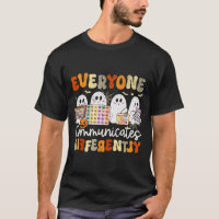 Everyone Communicates Differently Halloween Slp Sp