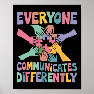 Everyone Communicates Differently Special Educatio Poster