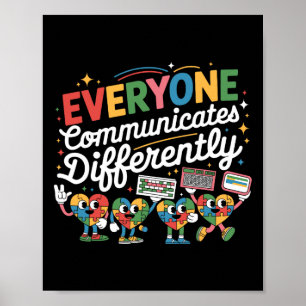 Everyone Communicates Differently Special Educatio Poster