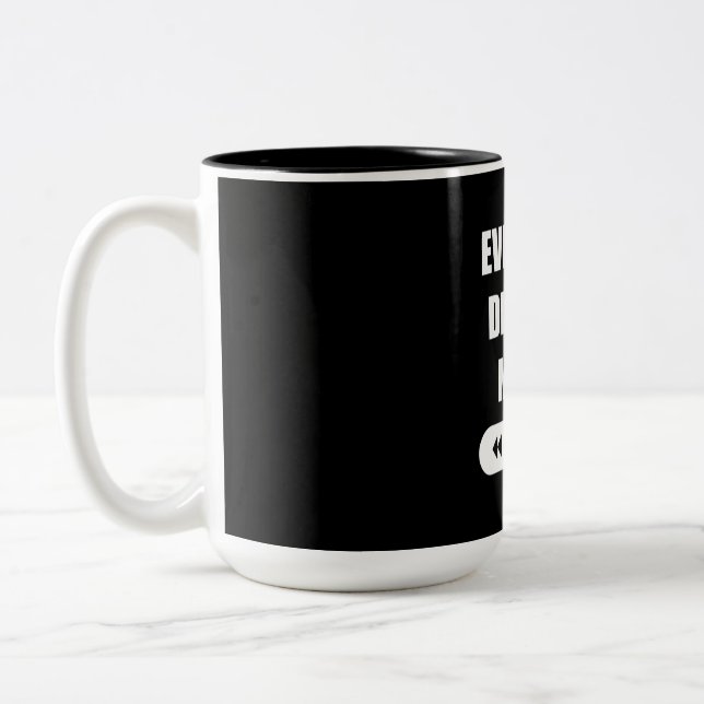 Everyone Deserve Music Two-Tone Coffee Mug (Left)