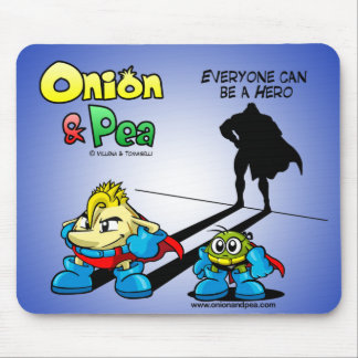 Everyone dog sees Hero Onion & Pea mousepad. Mouse Pad