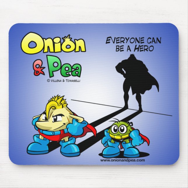 Everyone dog sees Hero Onion & Pea mousepad. Mouse Pad (Front)